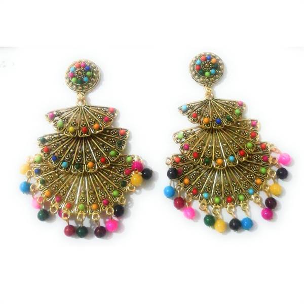 Multicolour Jhumka Earrings